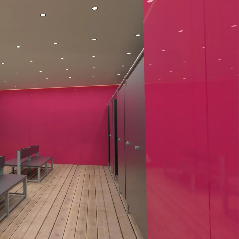 Fuchsia Pink Gloss Coloured Cladding - Image 2